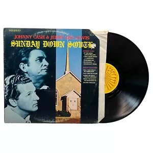 Johnny Cash Sunday Down South Vinyl LP Jerry Lee Lewis Country Rock Sun 119 - Picture 1 of 6