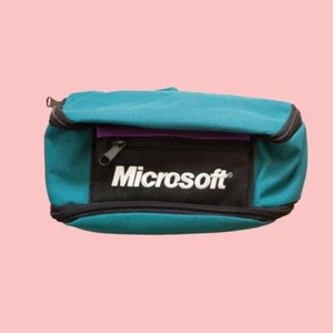 Microsoft Fanny Pack Skater Kidcore Summer Vacation Purple and Green 1990s, Sz S - Picture 1 of 6