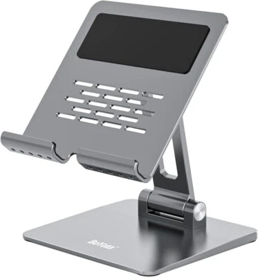 Tablet Stand Aluminum Adjustable Tablet Holder Foldable Desktop Stand iPad Mini - Image 1 of 4
