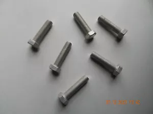 ALUMINUM HEX CAP SCREWS 1/2-13 x 2" 6 PCS. NEW - Picture 1 of 1