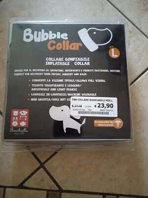 COLLARE GONFIABILE ELISABETTIANO CHIRURGICO PROTETTIVO PER CANI  taglia Large - Immagine 1 di 4