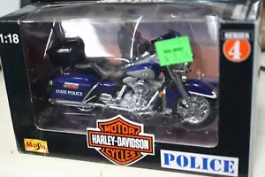 1998 Harley Davidson Maisto 1:18 Series 4 Virginia State Police Motorrad NEU - Bild 1 von 6