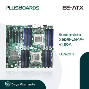 Supermicro X9DRi-LN4F+ 2x LGA2011 EE-ATX Motherboard X79 Firmware Updated w/ CPU - Picture 1 of 11