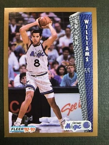 1992-93 Fleer Orlando Magic Basketball Card #165 Brian Williams Nice! - Picture 1 of 6