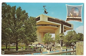 HELIKOPTER Landung HAFEN der AUTORITÄT New York Weltausstellung 1964 1965 Postkarte NY - Bild 1 von 2