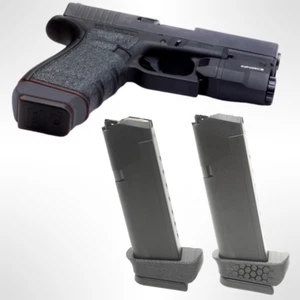 (NO GAP!) Glock 19 Gen 5 mag Sleeve Grip adapter For Glock 17 Magazine & PMAG - Picture 1 of 25