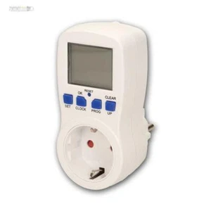 Wochen-Zeitschaltuhr, digitale Schaltuhr-Steckdose 16 Programme 3600W/230V Timer - Bild 1 von 5