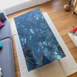 36"x24" Stunning Labradorite Stone Dining Table Crystal Healing Gemstone Decors - Picture 1 of 8