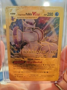 Origin Forme Palkia Vstar Gold Foil Fan Art Collector Pokemon Card 208/189... - Picture 1 of 4