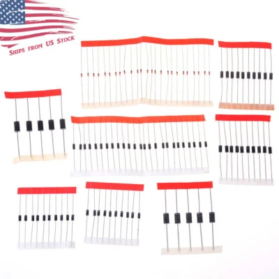 Schottky Rectifier & Switching Diode Assortment Kit - 100 Pieces, 8 Values - Image 1 of 4