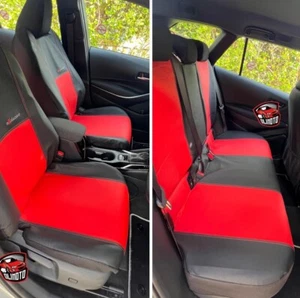 Eco-Leather Tailored Set Seat Covers for TOYOTA COROLLA GR SPORT HYBRID 2019-on - Picture 1 of 13