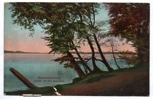 Cartolina Neubrandenburg riva del lago presso Augustbad - Foto 1 di 2