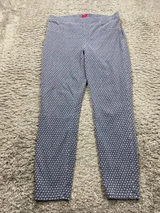 Spanx Leggings Women XL Jeanish High Rise Skinny Ankle Pull On Pants Polka Dot - Picture 1 of 11