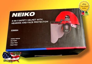 Casco di sicurezza Neiko 53889A 4 in 1 con protezione udito e viso - Foto 1 di 4
