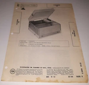 V-M Model 168 Photofact Folder - Picture 1 of 1