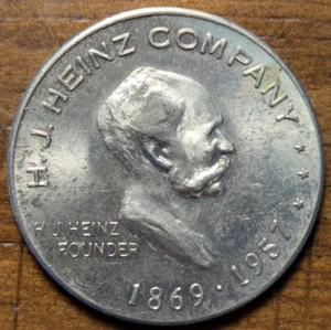 1869 1857 Pittsburgh, Pennsylvania PA H. J. Heinz Company Ketchup Token - Picture 1 of 4