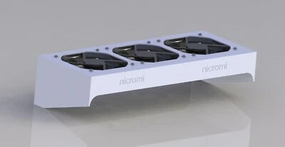 NICROMI DEYE SUN Inverter refrigeración radiador carcasa radiador soplador para 3x 120 mm (SG04LP3)