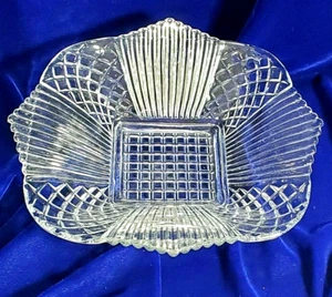 Quadratisches Glas Taschentuch Süßigkeiten/Nussschale/Geschirr interessantes Muster - Bild 1 von 8