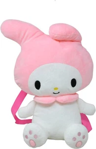 My Melody Hello Kitty Plüsch Rucksack 15 Zoll Stofftier Puppe, weiß/rosa - Bild 1 von 2