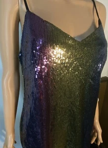 Wild Fable Minikleid Regenbogen Pailletten Mehrfarbig Größe S - Bild 1 von 7