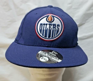 Brandneu mit Etikett Vintage Edmonton Oilers flache New Era Mütze - Größe 7 1/2 - Bild 1 von 7