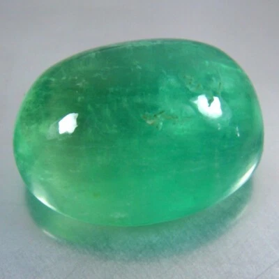 41.51 CTS 21x18 MM WONDERFUL OVAL CABOCHON NATURAL GREEN FLUORITE LOOSE GEMSTONE - Image 1 of 3