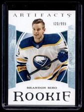 2022-23 Upper Deck Artifacts Brandon Biro Rookie /999 #193