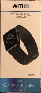 Stainless Steel Mesh Replacement Band For Apple Watch with Magnetic Clasp - Picture 1 of 7