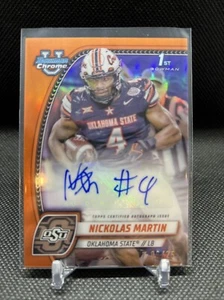 Bowman Chrome U Nickolas Martin 2024 #PA-NMA refractor naranja automático #/25 - Imagen 1 de 3
