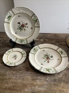 2 Vintage luncheon plates Copeland Spode June Embossed 1 Bread & Butter - Picture 1 of 8