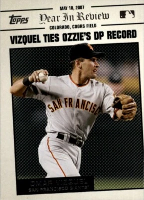 2008 Topps Year in Review Omar Vizquel #YR40 - Image 1 of 2