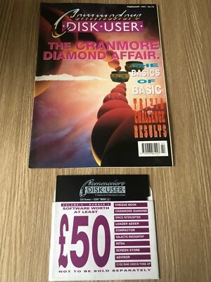 MAGAZINE COMMODORE 64 128 DISK USER FEBRUARY 1991 + DISK JEUX RARE - Photo 1/4