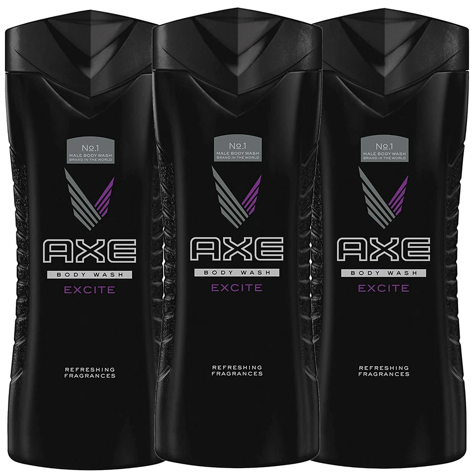Axe Body Wash Excite 16 унций (3 бутылки) УПАКОВКА МОЖЕТ ОТЛИЧАТЬСЯ - Изображение 1 из 1