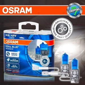 H3 OSRAM COOL BLUE ADVANCE 5000K MEGA White Weiß Look Scheinwerfer Halogen Lampe - Picture 1 of 10