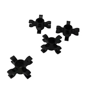 4 NEW LEGO Technic, Pin Connector Round with 4 Clips Black - Picture 1 of 1