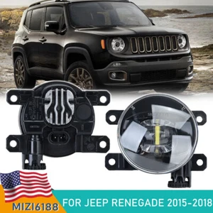 Bumper LED Smoke Fog Light Driving Lamps For Jeep Renegade 2015 2016 2017 2018 - Bild 1 von 11