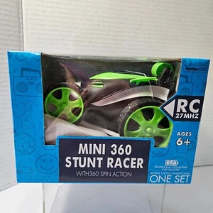 NEW Remote Control 27 MHZ Mini 360 Green Stunt Racer With 360 Spin Action NIB - Picture 1 of 6
