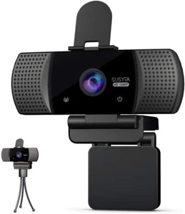 Susyta WebCam 1080P HD Microphone intégré USB 2.0. Avec trépied. Très bon état - Photo 1/7