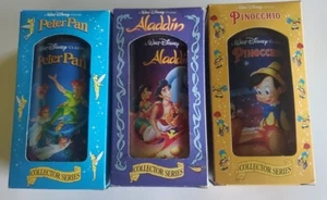 Disney Burger King Collector Series Peter Pan, Aladdin, Pinocho Vasos 5 1/2" - Imagen 1 de 6
