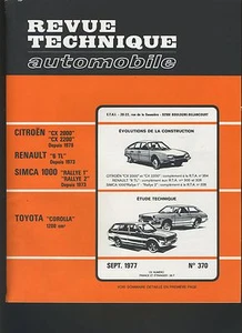 (44A) KFZ-TECHNISCHE ZEITSCHRIFT TOYOTA COROLLA / SIMCA 1000 RALLYE / CITROEN CX - Bild 1 von 2