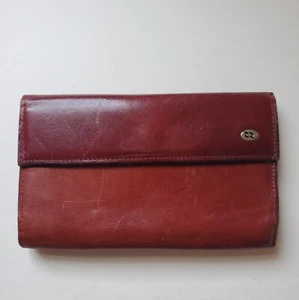 Vintage ROLFS Genuine Leather Cowhide Woman’s Wallet Credit Card Coin Checkbook - Picture 1 of 16