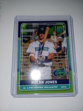 2019 Lynchburg Hillcats Nolan Jones first card Cleveland Guardians 