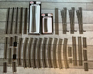 Atlas HO Code 100 Curved & Straight Snap Track Nickel Silver Lot - Picture 1 of 1