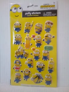 Minions The Rise Of Gru PUFFY Stickers Includes 19 Stickers - Picture 1 of 3