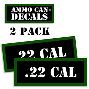 Juego de 2 calcomanías de estuche de pistola de munición 22 calcomanías calcomanías paquete de 2 3" - Imagen 1 de 3