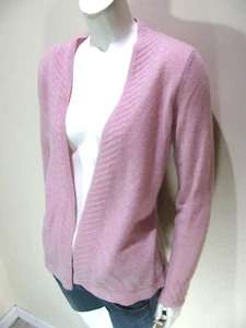 Maglione Charter Club Cashmere Donna Piccolo Rosa Vestibilità Classica Maglione Aperto - Foto 1 di 9