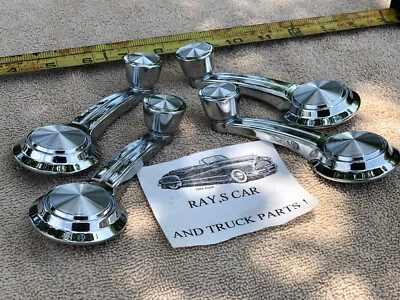 JUEGO DE 4 MANIVELAS DE VENTANA NUEVAS 65 66 67 CHEVELLE ~ MALIBU ~ ¡EL CAMINO! Foto 1 de 4