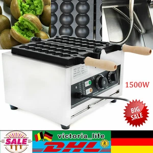 1500W Kommerzielle Eierwaffel Waffeleisen Waffle Maker Machine Antihaft Pfannen - Bild 1 von 15