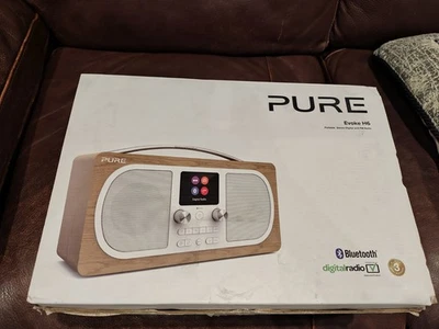 Pure Evoke H6 DAB+ Radio with Bluetooth - Walnut  - New and unused - Image 1 of 4