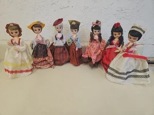 Muñecas Bradley vintage ojo ancho diferentes países. Juego de 7. GE2 - Imagen 1 de 23
